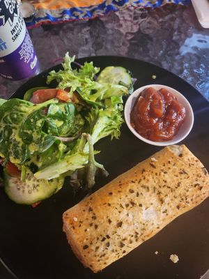 Sausage roll at StupaView Cafe in Myers Flat