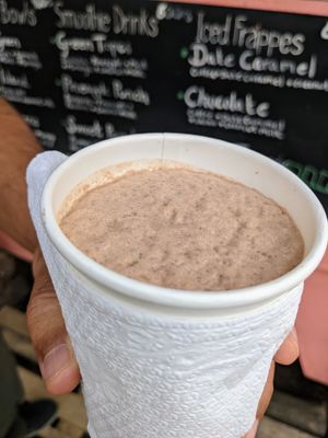 Chocolate frappe at Cruising Smoothly in Weligama