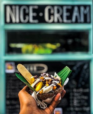 Chocolate nicecream! at Cruising Smoothly in Weligama
