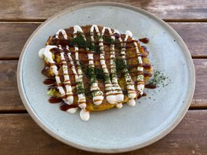 Okonamiyaki at Sister of Soul in Richmond