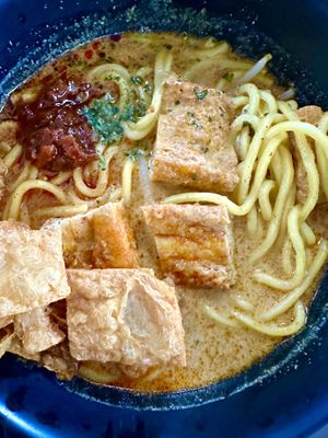 Laksa: every Wed & Friiday    at V4Vegetarian 無極齋 in West Singapore