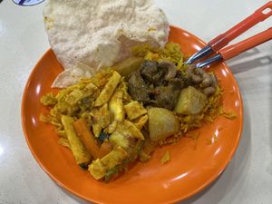Briyani (黄姜饭) at Happy Vegetarian 开心素食 - Blk 106 Hougang in Northeast Singapore