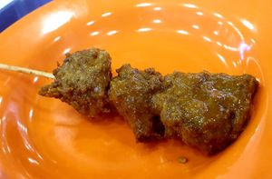 Satay at Happy Vegetarian 开心素食 - Blk 106 Hougang in Northeast Singapore