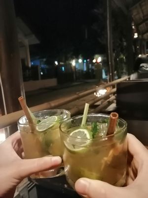 Lemongrass moijto at Gecko in Muang Ngoy