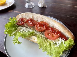 Bean sandwich   at Gecko in Muang Ngoy