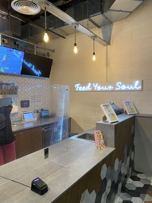 Till area at The Vurger Co - Canary Wharf in East London