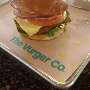 Classic burger at The Vurger Co - Canary Wharf in East London