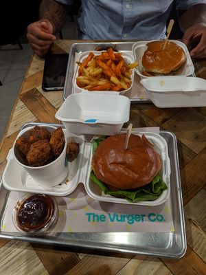 2x New York melt, Kentucky bites and 50/50 fries at The Vurger Co - Canary Wharf in East London
