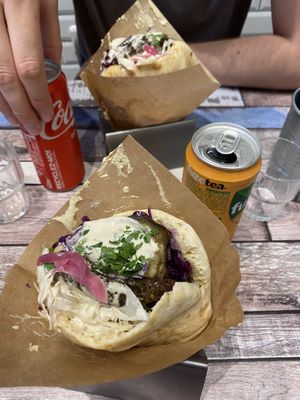 Smashed Falafel Pita   at Pita Paris in Paris