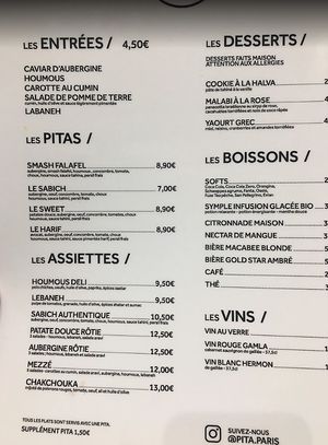  at Pita Paris in Paris