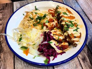 Aubergine plate (vegan) at Pita Paris in Paris