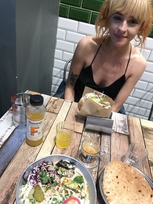 Sabich authentique and harif pita without egg😍 at Pita Paris in Paris