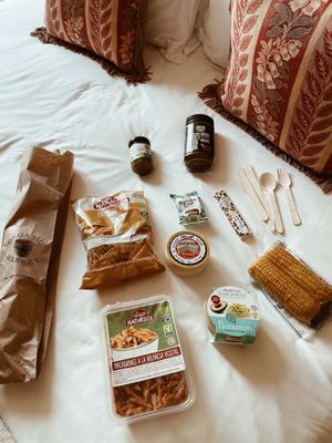 Vegan groceries from Organic Market  at Organic market in Barcelona