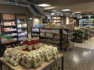 Interior  at Organic market in Barcelona