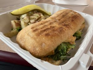 Happy Buddha sandwich  at Green Man Juice Bar and Bistro in Rehoboth Beach