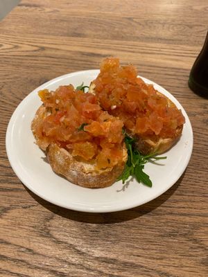 Bruschetta at Vapiano - Gran Via in Barcelona
