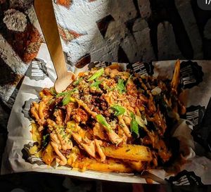 Chilli che*se taco fries at BA-HA in Birmingham