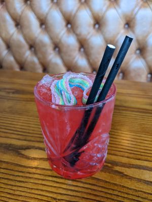 Vegan rainbow cocktail at BA-HA in Birmingham