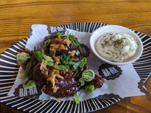 Mushroom wings at BA-HA in Birmingham