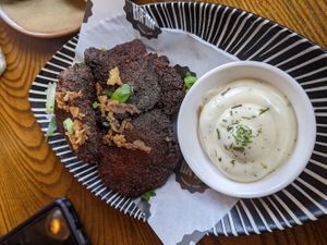 Mushroom wings with garlic butter at BA-HA in Birmingham