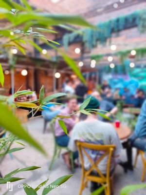 Beer garden at BA-HA in Birmingham