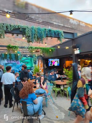 Beer garden at BA-HA in Birmingham