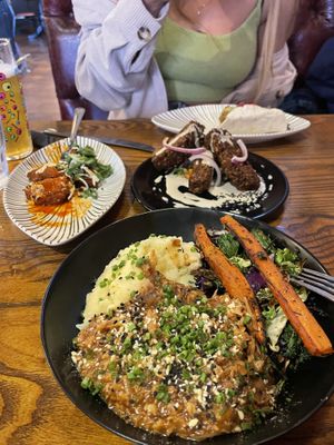 Brisk’t stew, wings, koftas and bish tacos   at BA-HA in Birmingham