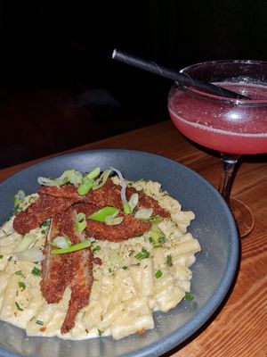 Mac & cheese with the kentucky strips at BA-HA in Birmingham