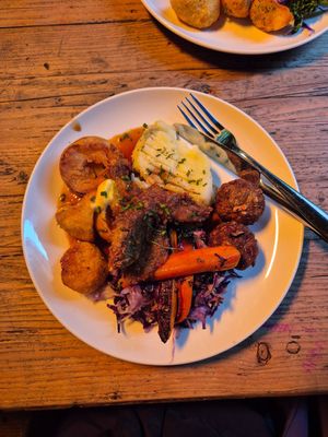 Vegan roast with the mushrooms at BA-HA in Birmingham