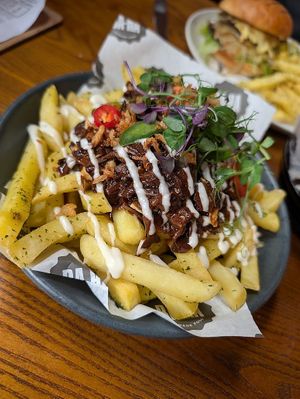 Brisket loaded fries at BA-HA in Birmingham
