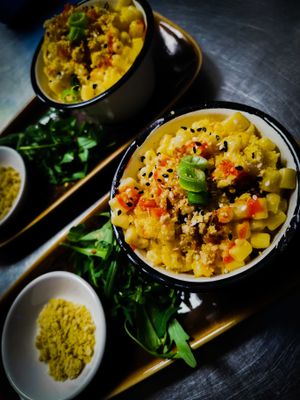 Mac n Cheese with herb Parmesan
Contains nuts* at BA-HA in Birmingham
