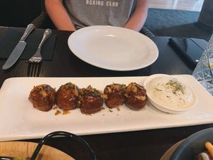 BBQ jackfruit meatballs  at BA-HA in Birmingham