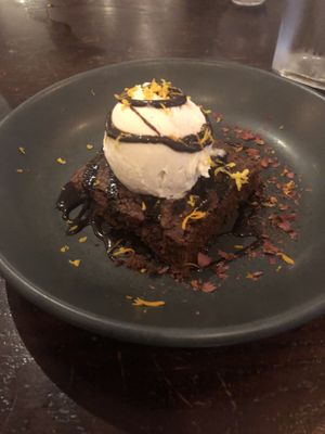 Orange brownie  at BA-HA in Birmingham