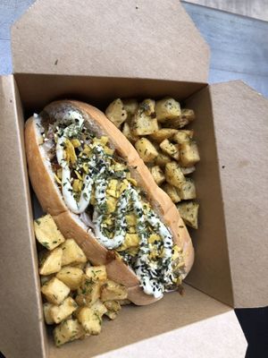 Chilli dog with garlic mayo amazing  at BA-HA in Birmingham