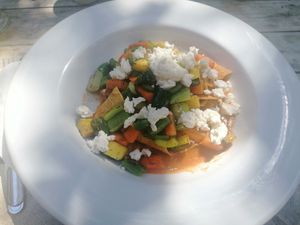 Vegan Chilaquiles without onion at Orgánico in Merida