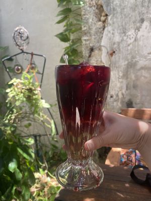 Agua del jamaica   at Orgánico in Merida
