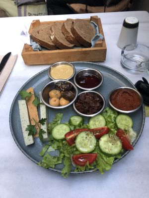 There is a vegan breakfast option, but not satisfying.  at Village in Istanbul