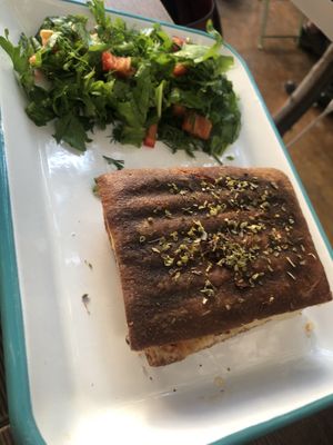 Vegan toast at Village in Istanbul