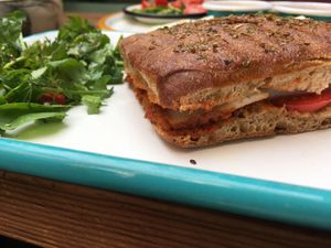 Vegan tost at Village in Istanbul