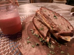 Supposed to be grilled cheese at The Vegan Lab in Dahab