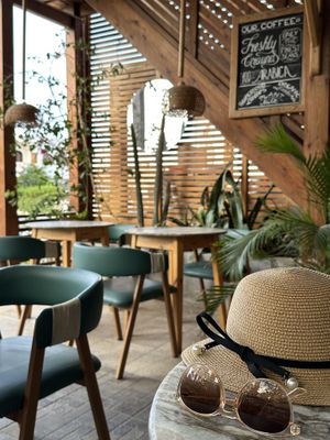 The restaurant 🫶🏻  at The Vegan Lab in Dahab