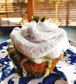 Glutenfree lemon cupcake. at The Vegan Lab in Dahab