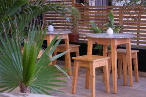 terrace at The Vegan Lab in Dahab