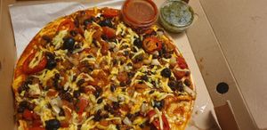 Taco Mex Iconic Vegan Tostada with Vegan Cheese at Taco Mex in Sheffield