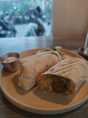 Falafel wrap at Smooth Cafe in Moalboal
