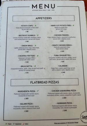 Menu  at Smooth Cafe in Moalboal