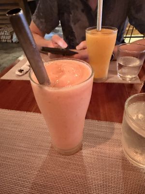 Banana strawberry juice  at Smooth Cafe in Moalboal