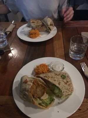 Falafel wrap at Smooth Cafe in Moalboal