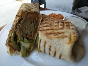 Falafel wrap at Smooth Cafe in Moalboal