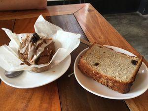 Banana bread and Muffin at Smooth Cafe in Moalboal